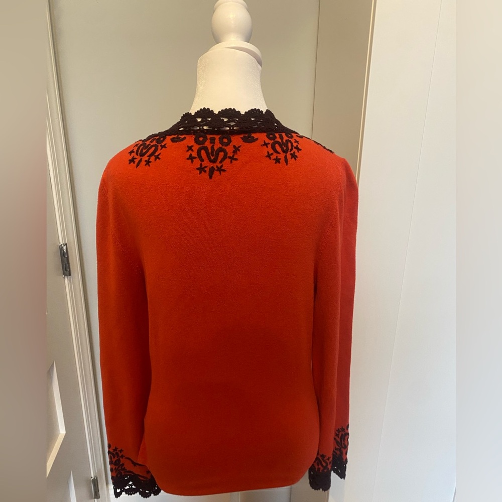 BCBGMAXAZRIA super rare Y2K vintage embroidered long sleeve blouse - Picture 3 of 10